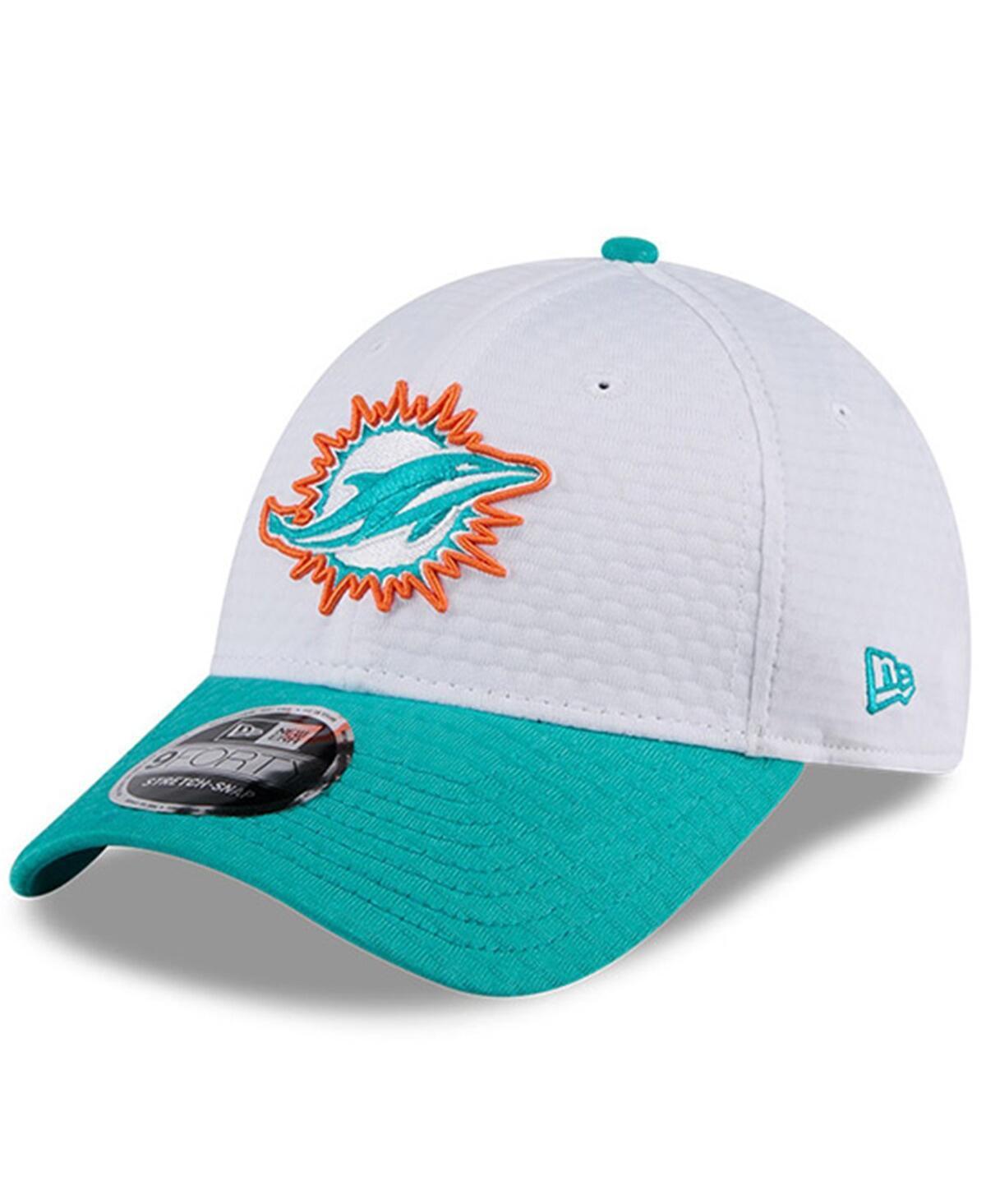 New Era Mens White Miami Dolphins 2024 Nfl Training Camp 9FORTY Adjustable Hat - White Product Image