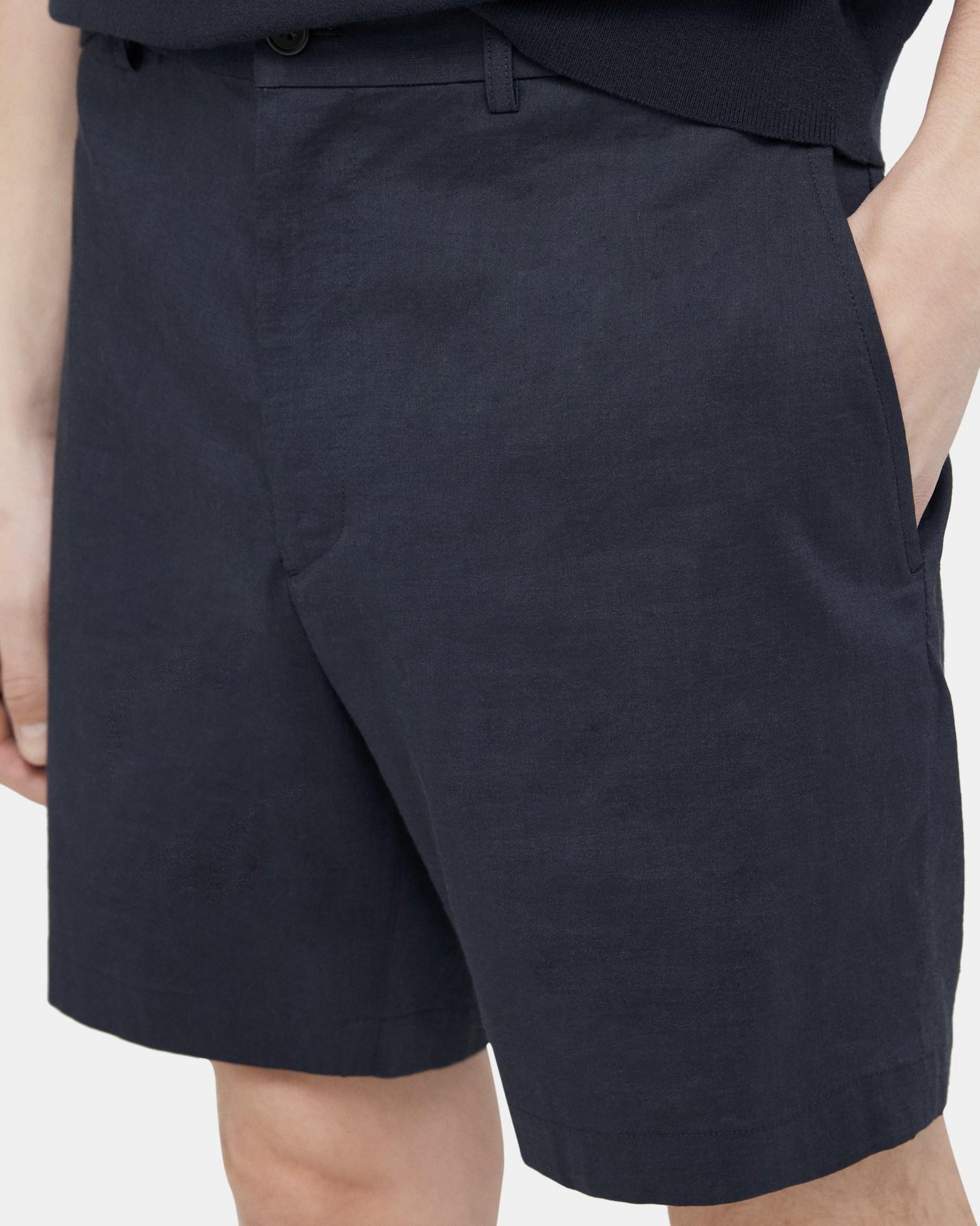 Tapered Drawstring Short in Stretch Linen Product Image