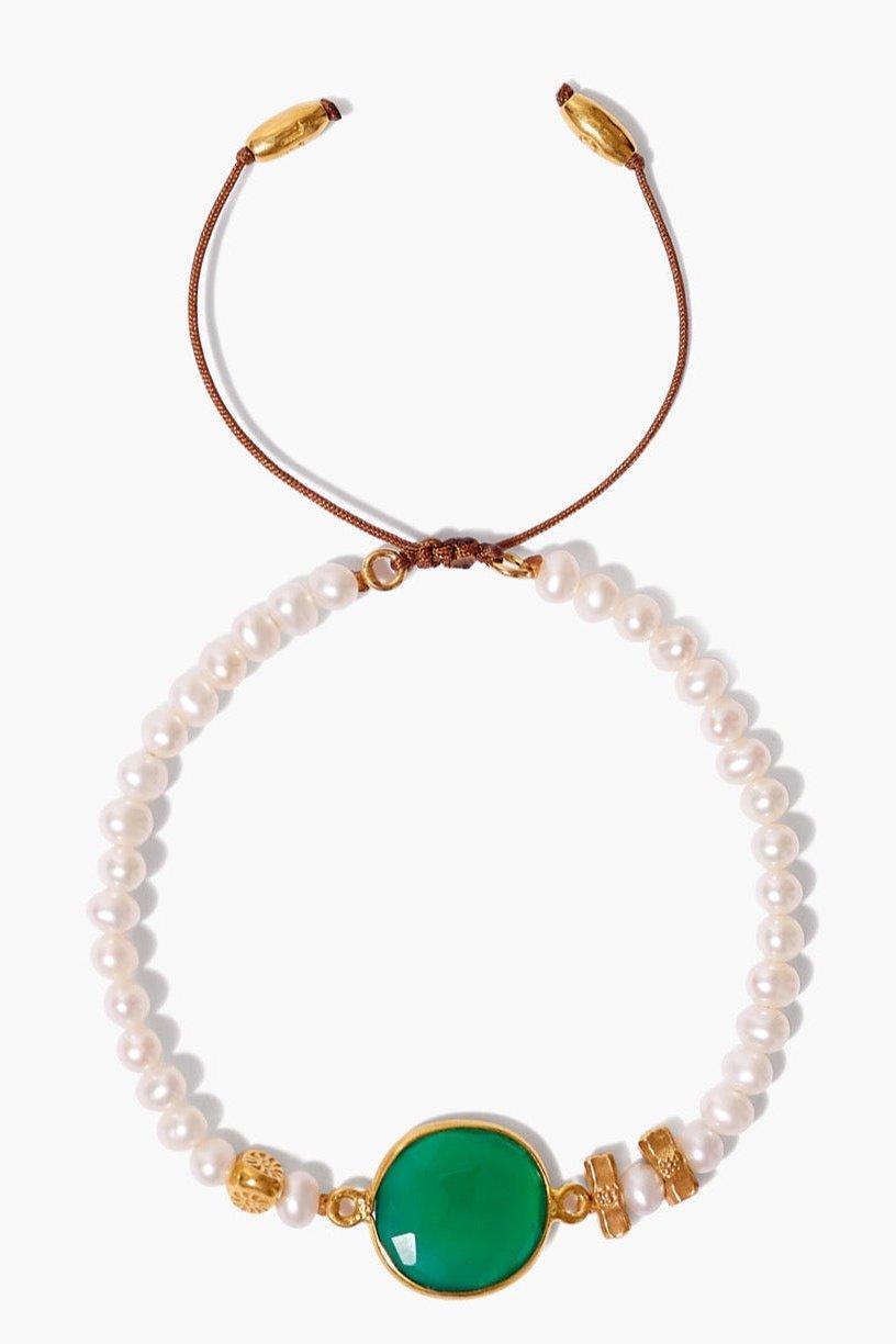 Chan Luu White Pearl Pull Tie Bracelet Product Image