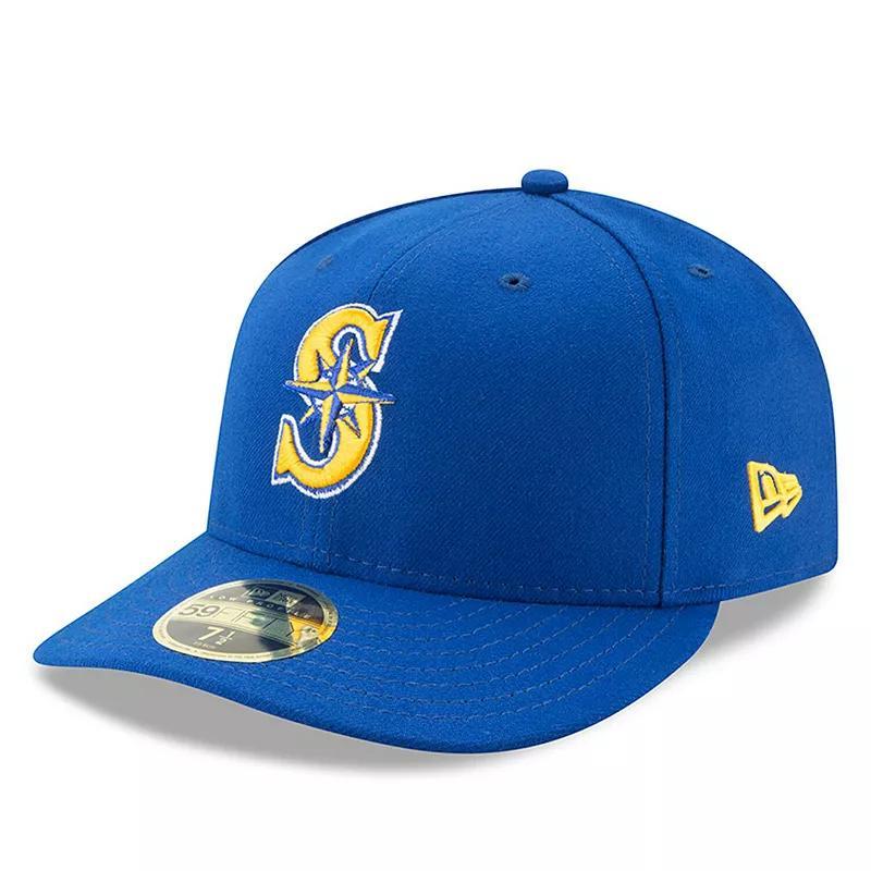 Mens New Era Royal Seattle Mariners Alternate 2 Authentic Collection On-Field Low Profile 59FIFTY Fitted Hat Product Image