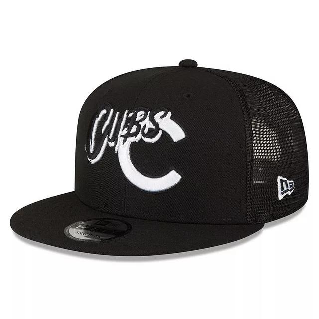 Mens New Era Chicago Cubs Street Trucker 9FIFTY Snapback Hat Product Image