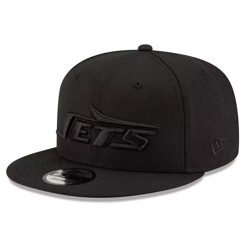 Mens New Era Black New York Jets Black 9FIFTY Snapback Hat Product Image