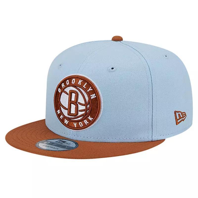 Mens New Era /Brown Brooklyn Nets 2-Tone Color Pack 9FIFTY Snapback Hat Product Image