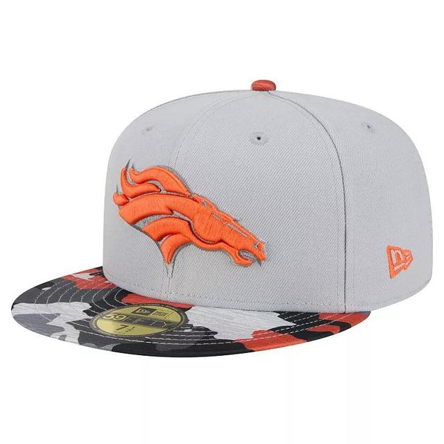 Mens New Era Gray Denver Broncos Active Camo 59FIFTY Fitted Hat Product Image