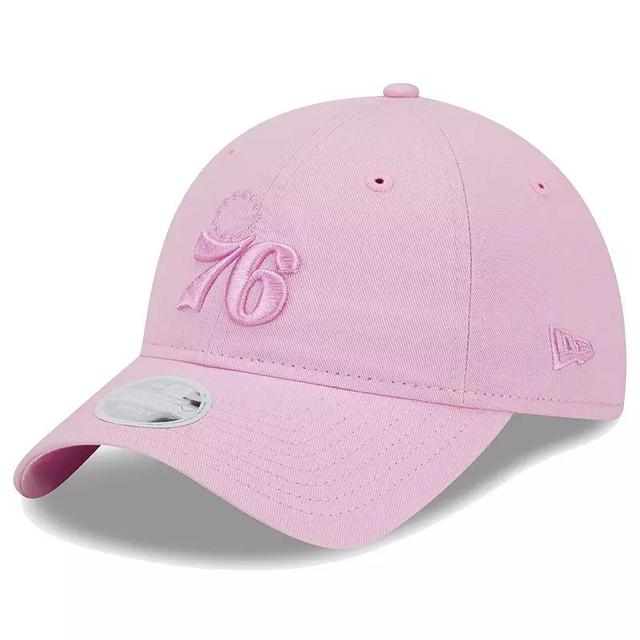 Womens New Era Pink Philadelphia 76ers Colorpack Tonal 9TWENTY Adjustable Hat Product Image