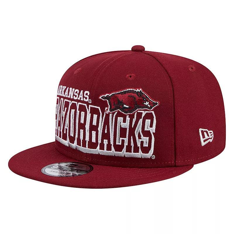 Mens New Era Cardinal Arkansas Razorbacks Game Day 9FIFTY Snapback Hat Product Image