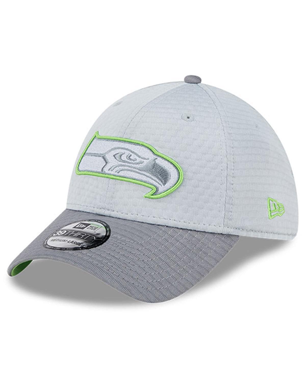 New Era Mens Gray Seattle Seahawks 2024 Nfl Training Camp 39THIRTY Flex Hat Product Image