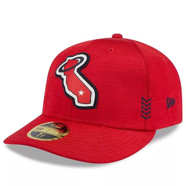 Mens New Era Los Angeles Angels 2024 Clubhouse Low Profile 59FIFTY Fitted Hat Product Image