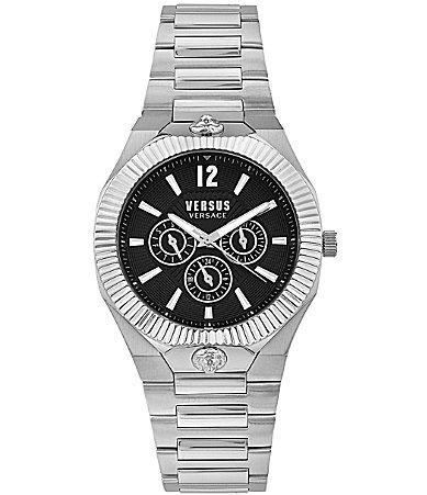 Versus Versace Mens Echo Park Gold Stainless Steel Bracelet Watch 42mm - Silver Product Image