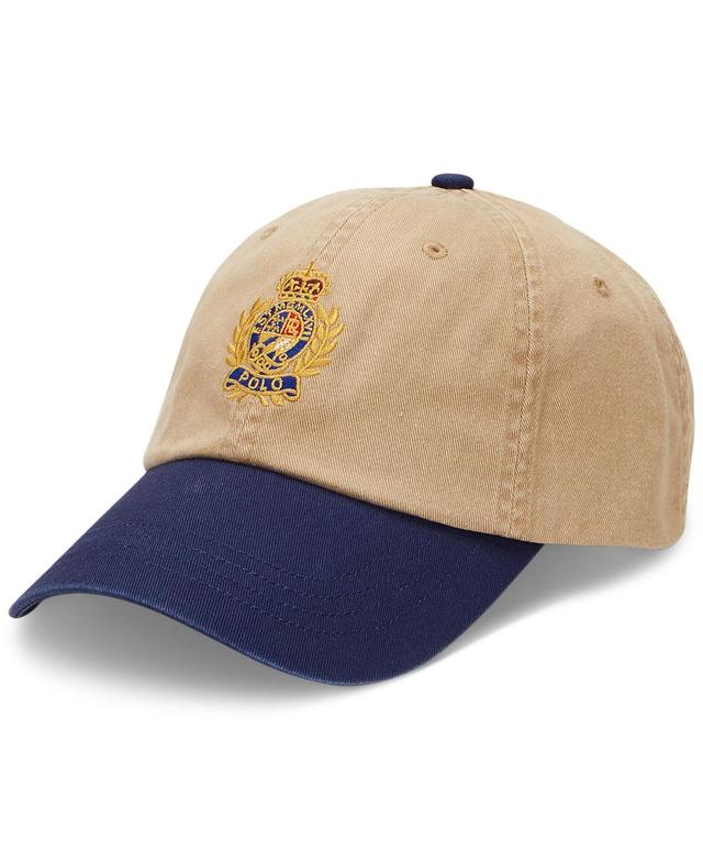 Polo Ralph Lauren Mens Two-Tone Crest Twill Ball Cap Product Image