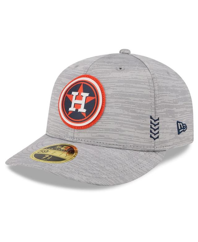 Mens New Era Gray Houston Astros 2024 Clubhouse Low Profile 59FIFTY Fitted Hat Product Image