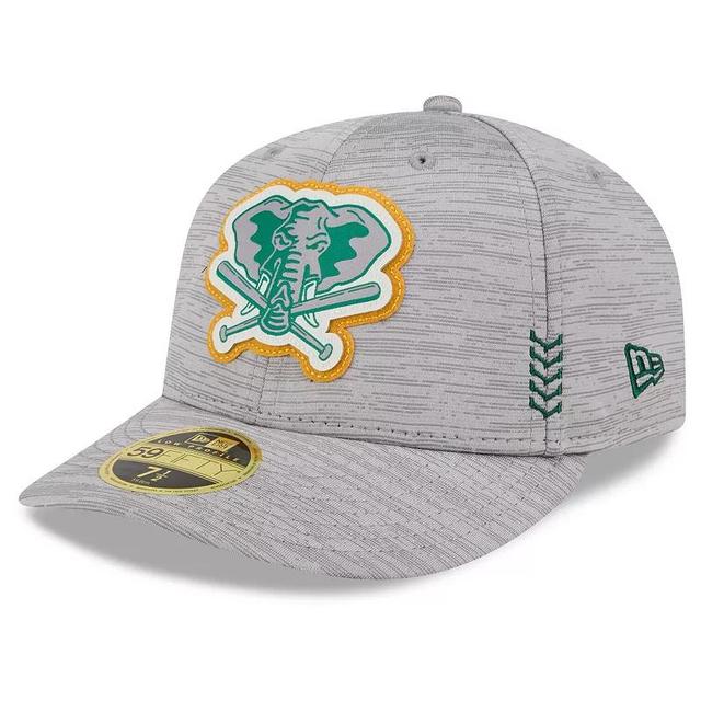 Mens New Era Gray Oakland Athletics 2024 Clubhouse Low Profile 59FIFTY Fitted Hat Product Image