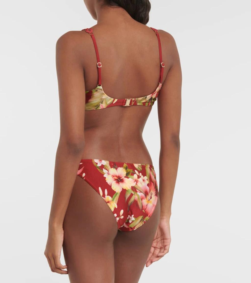 ZIMMERMANN Lexi Floral Bikini In Multi Product Image