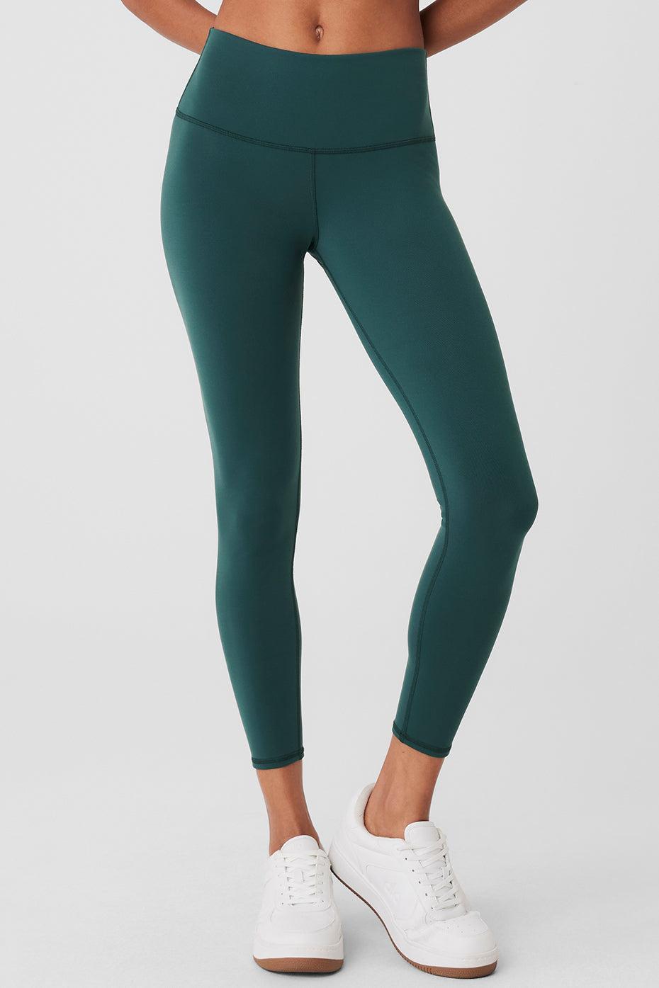 7/8 High-Waist Airbrush Legging - Midnight Green Product Image