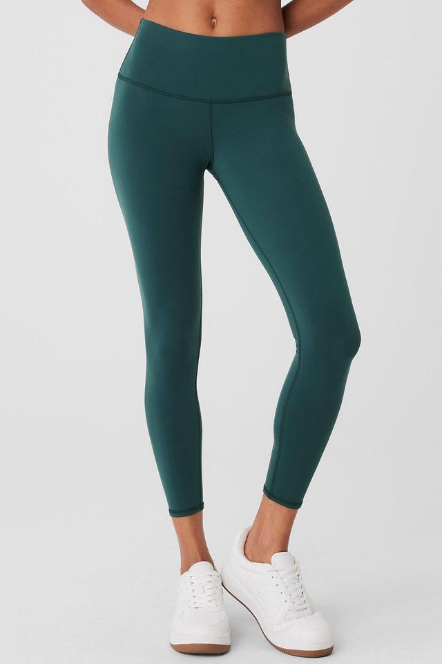 7/8 High-Waist Airbrush Legging - Midnight Green Female Product Image