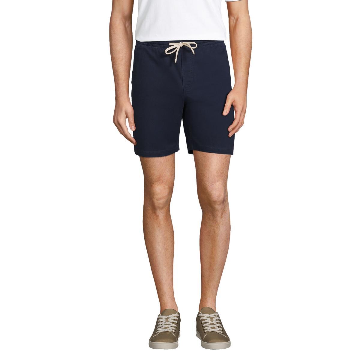 Big & Tall Lands End Comfort-First Knockabout Pull On Deck Shorts, Mens Soft Pink Product Image