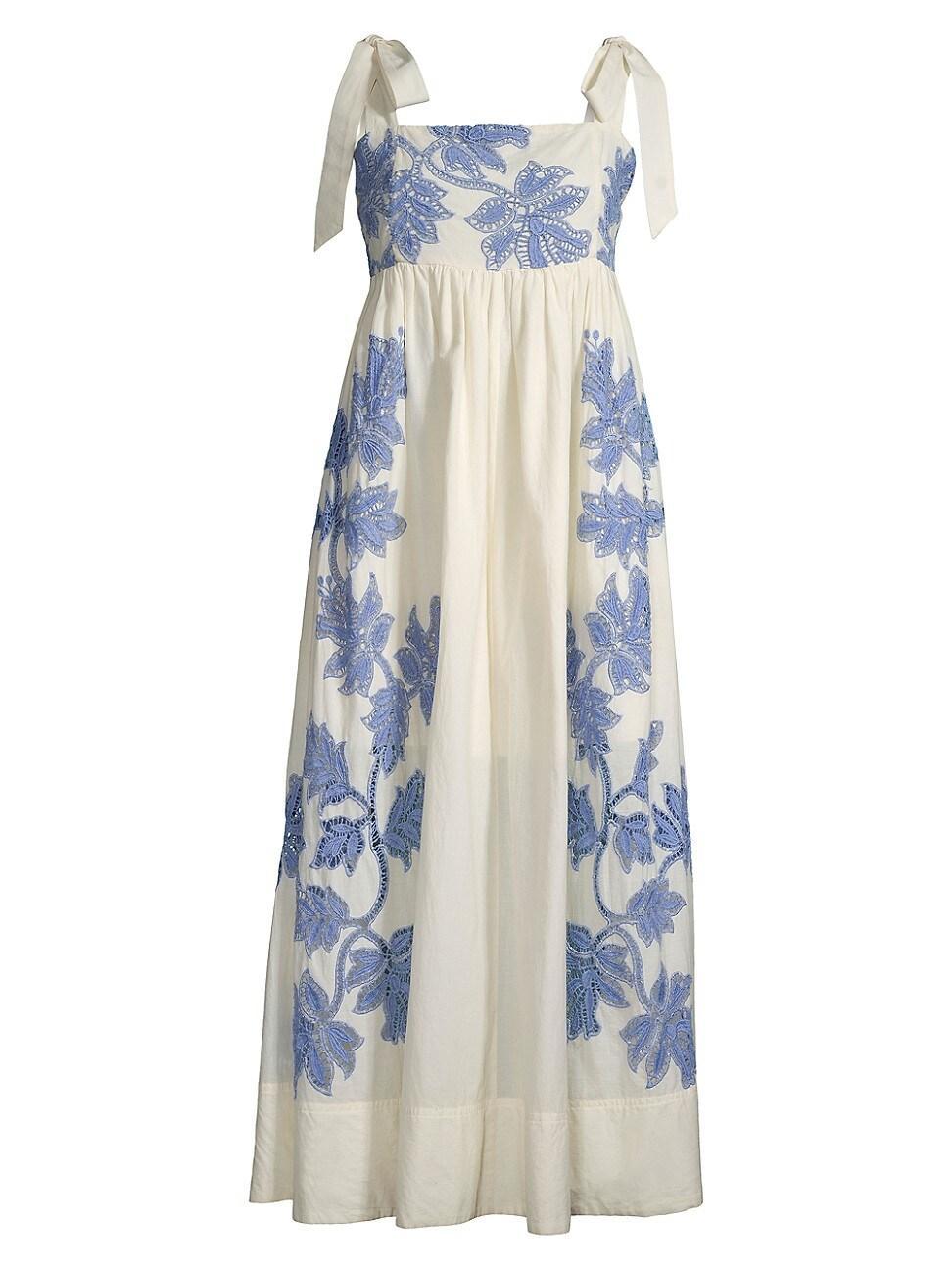 Womens Amina Cotton Voile Midi-Dress product image