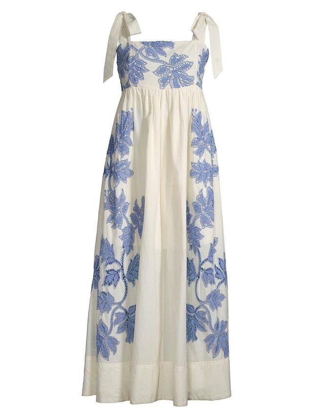 Womens Amina Cotton Voile Midi-Dress Product Image