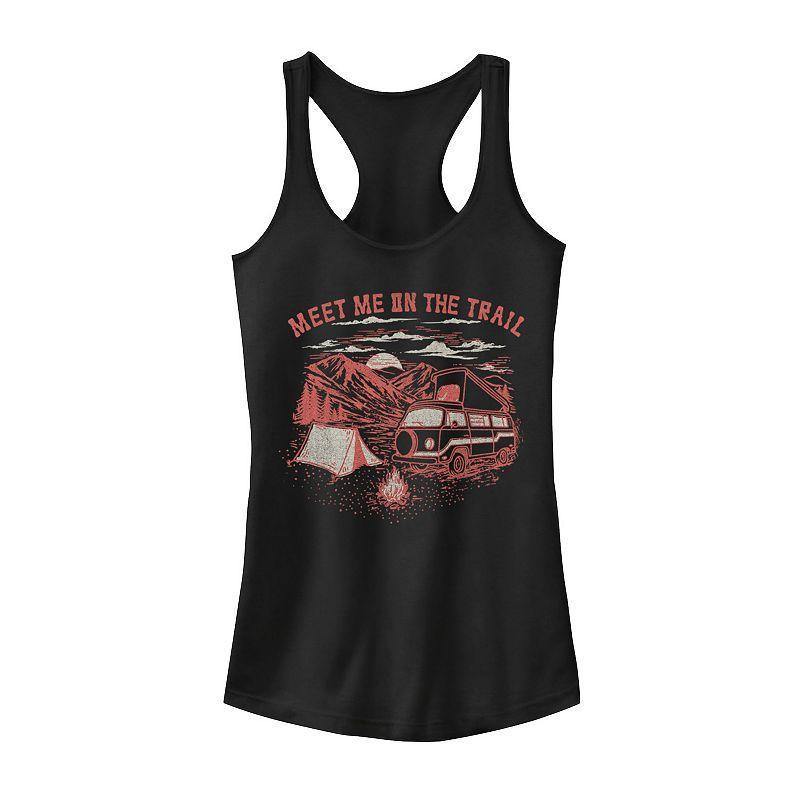 Juniors Meet Me On The Trail Graphic Tank Top, Girls Product Image