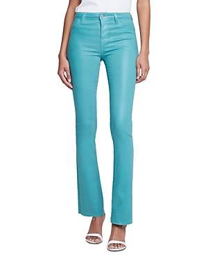 Womens Ruth Mid-Rise Coated Straight Jeans Product Image