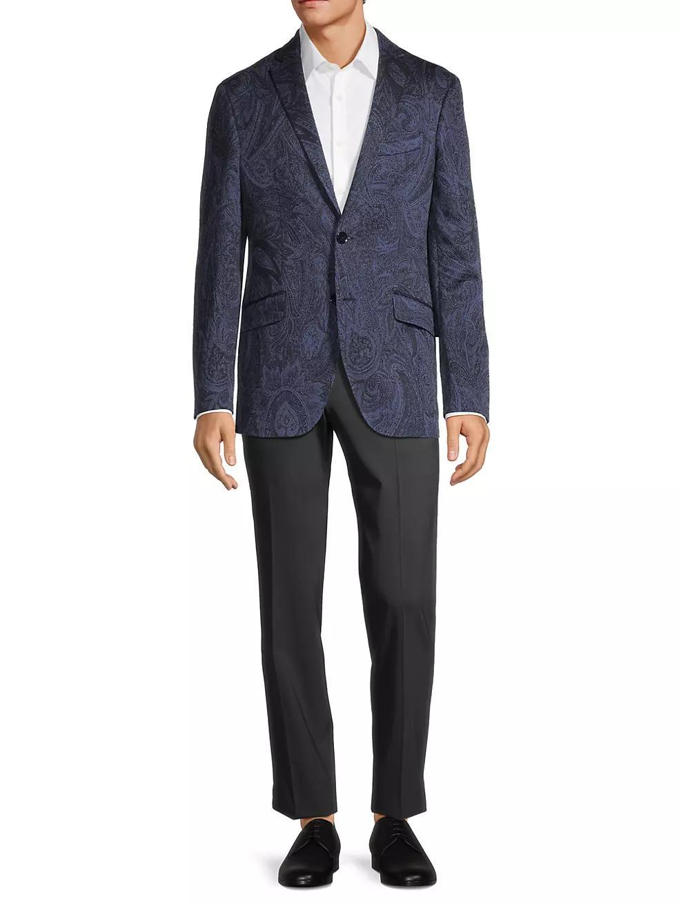 Paisley Two-Button Suit Jacket Product Image