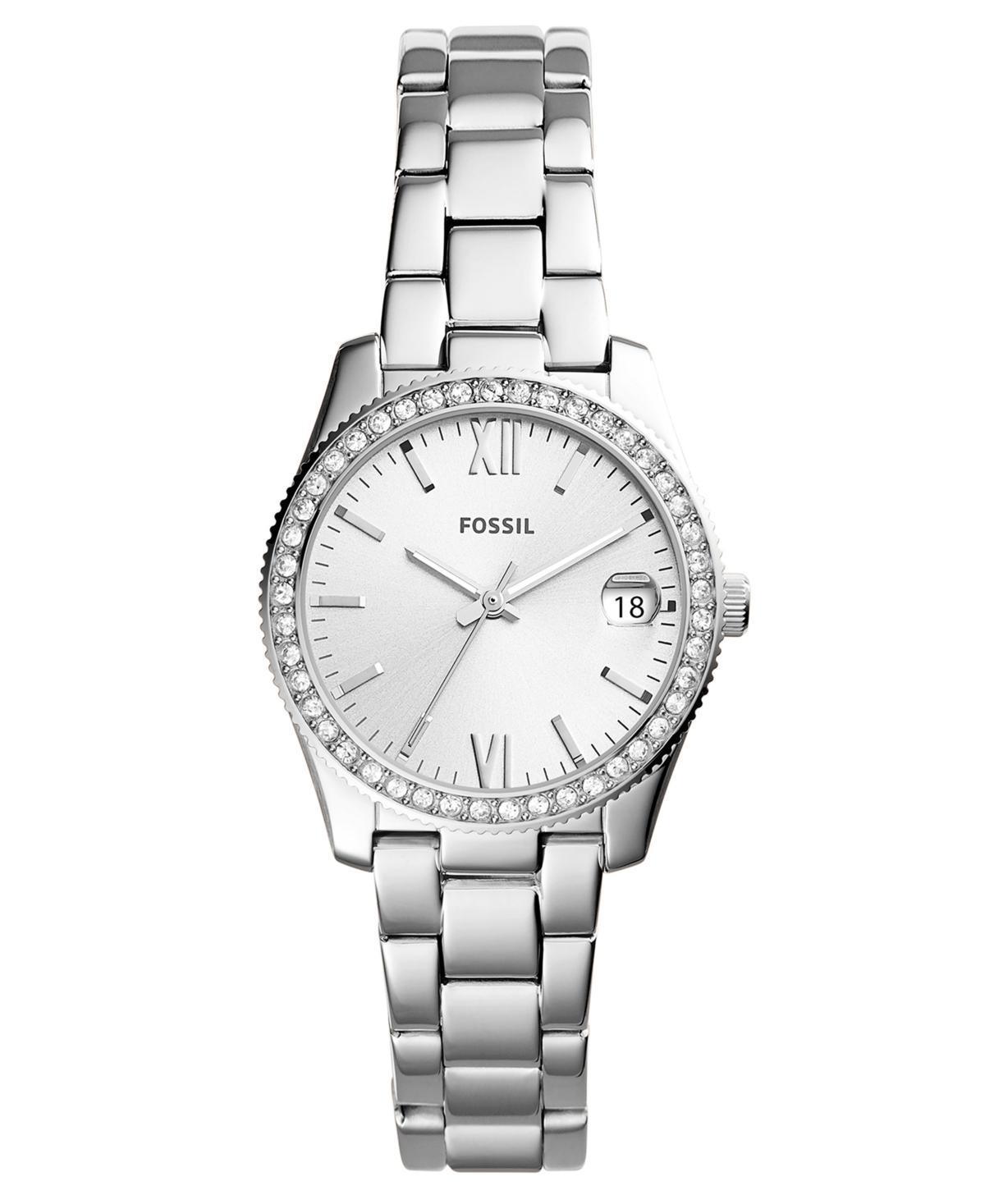 Fossil Scarlette Silver Quartz Analog  Date Bracelet Watch Product Image