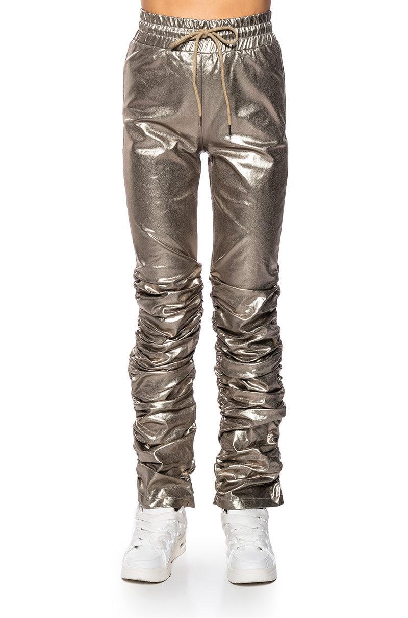 BLINDING LIGHTS PU METALLIC PANT Product Image