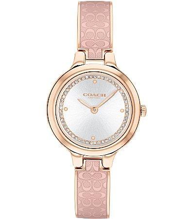 COACH Womens Chelsea Quartz Analog Rose Gold Tone Stainless Steel Bracelet Watch Product Image