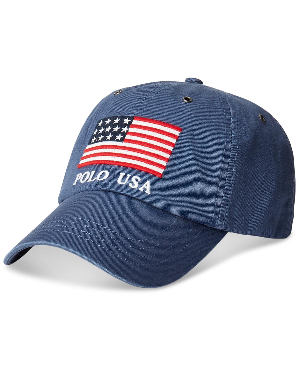 POLO RALPH LAUREN Men's Flag Chino Ball Cap In Ceramic White Product Image