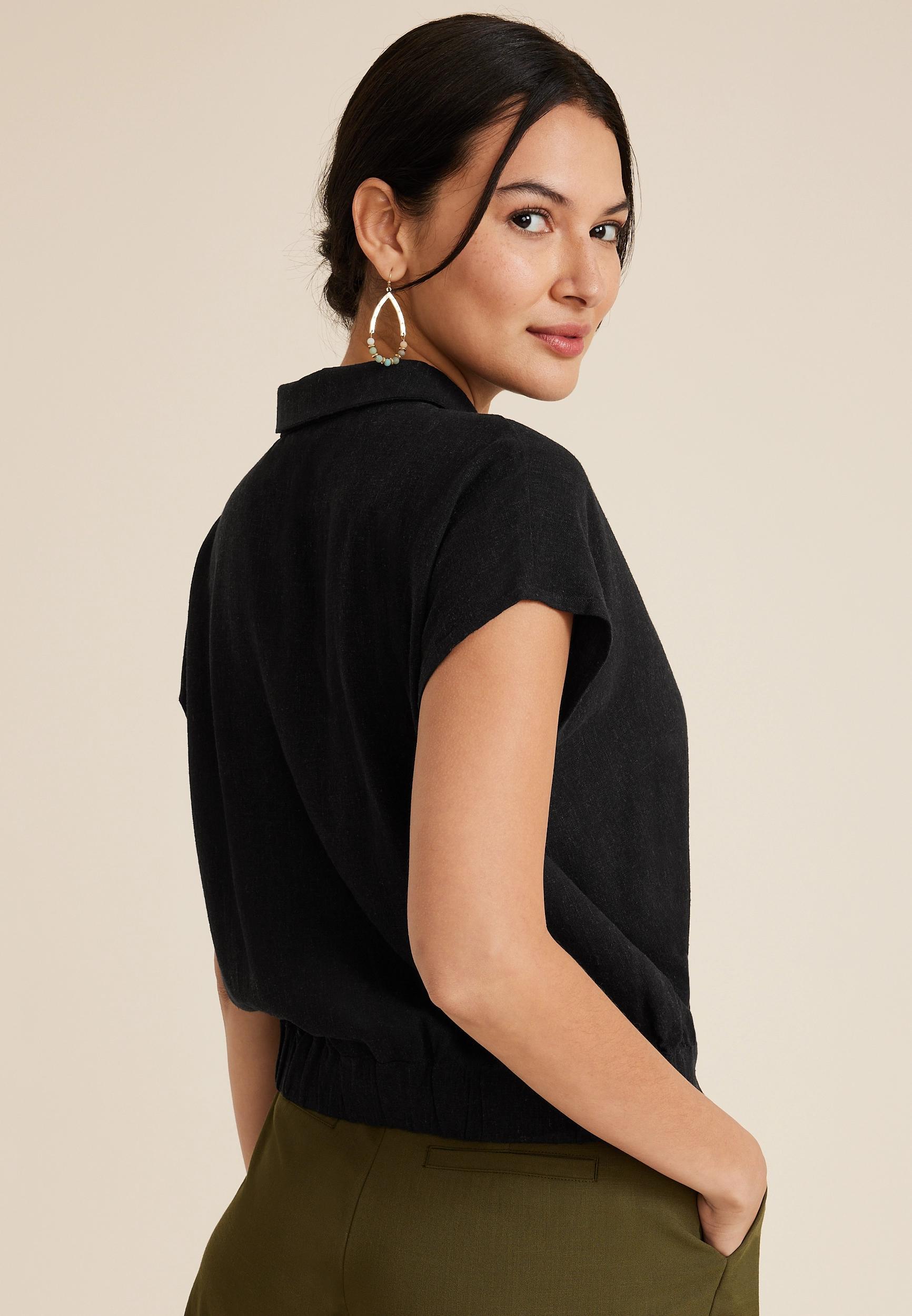 Dolman Surplice Blouse Product Image