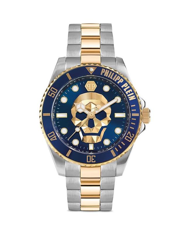 Philipp Plein Mens The $kull Two Tone Stainless Steel Bracelet Watch 44mm - Two Tone Product Image