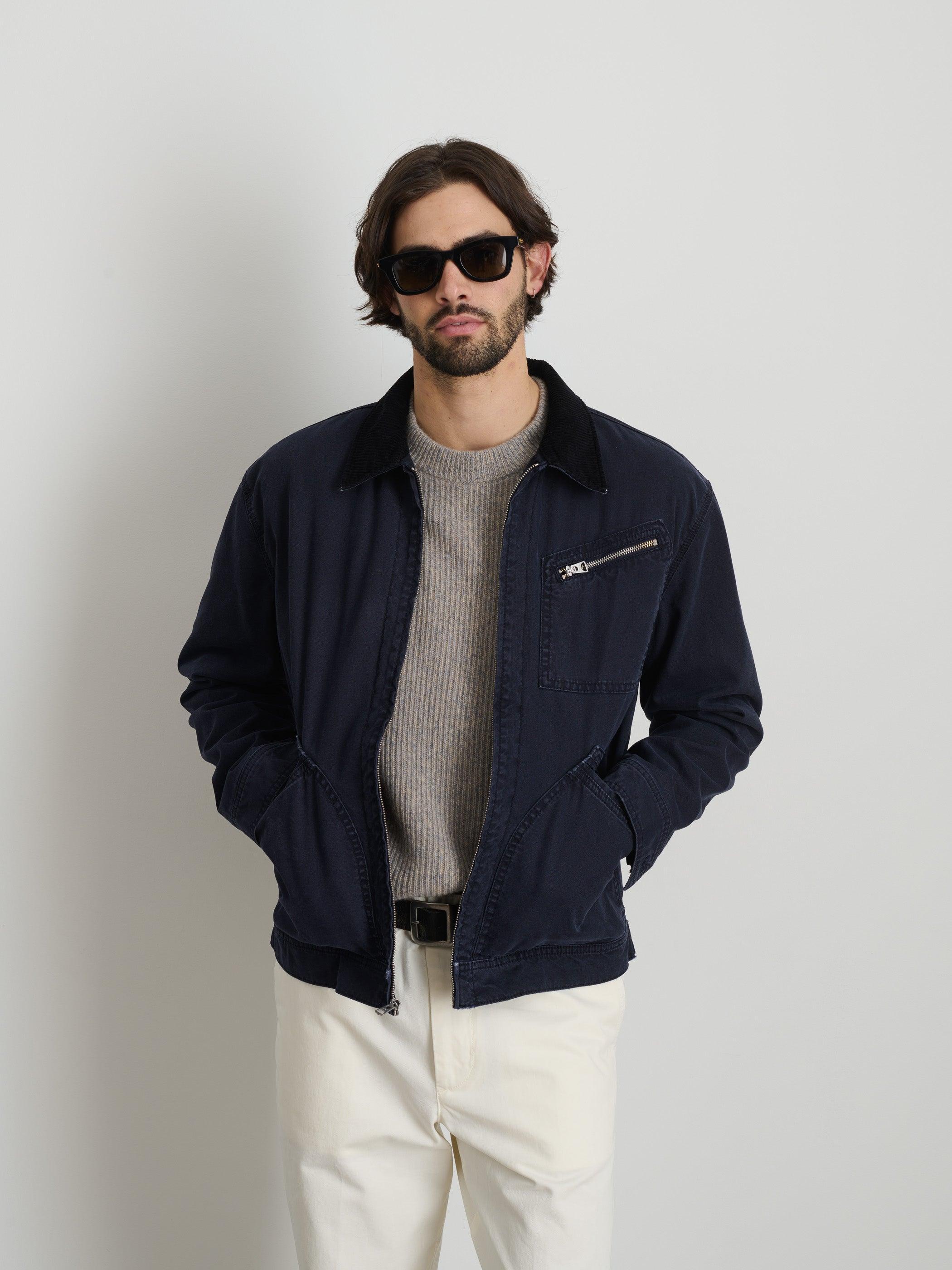 Miller Zip Jacket in Canvas Male Product Image