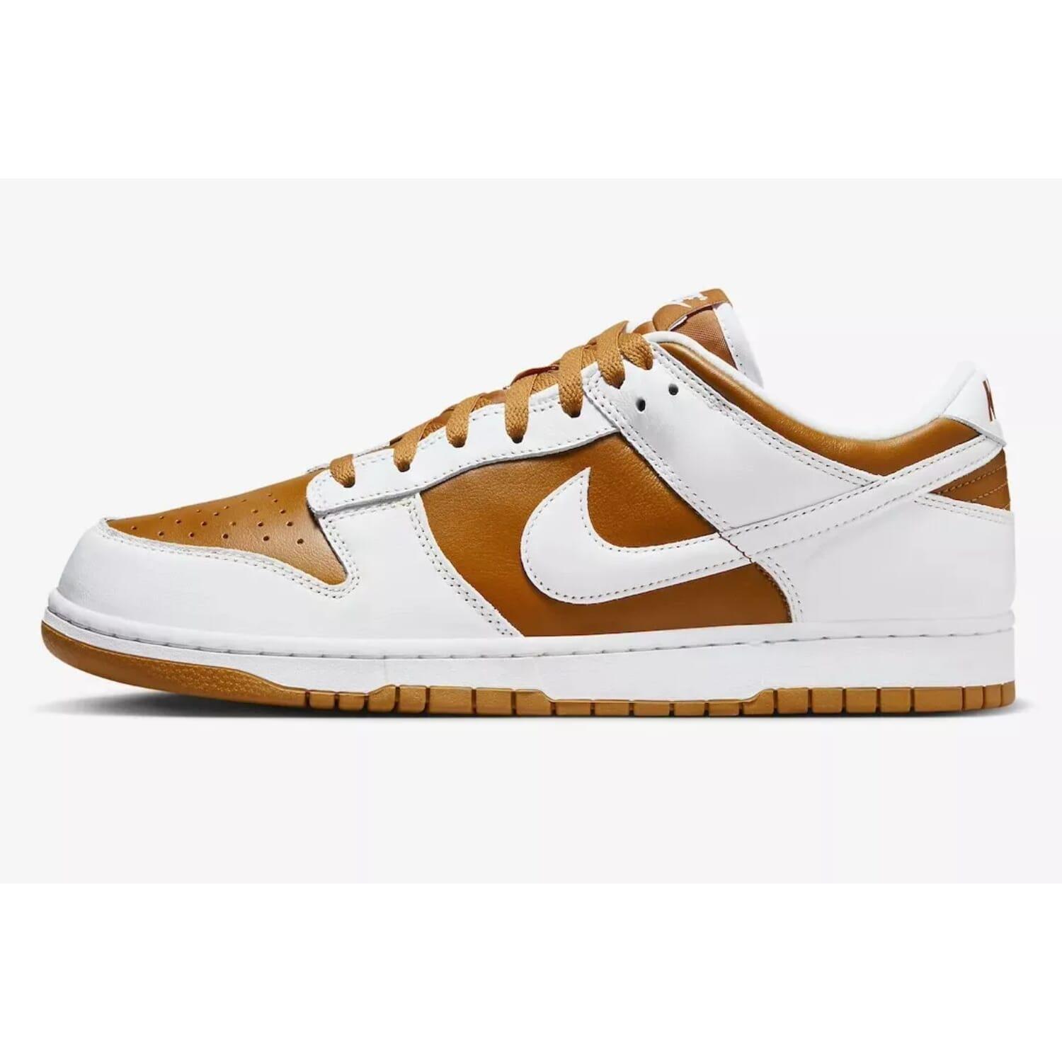 White Dunk Low Sneakers In Orange Product Image