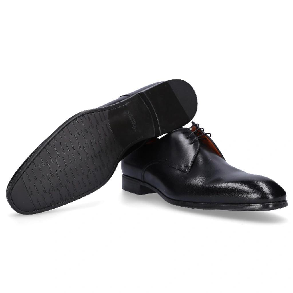 SANTONI Business Shoes Derby 15018 In Black Product Image