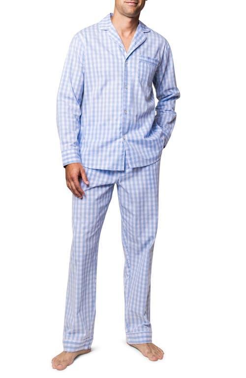 Petite Plume Gingham Cotton Pajamas Product Image