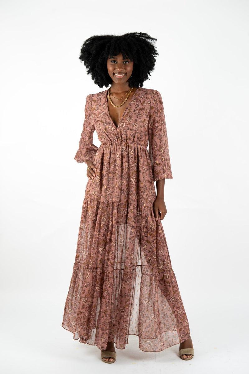 Mauve Garden Tula Maxi Dress Product Image