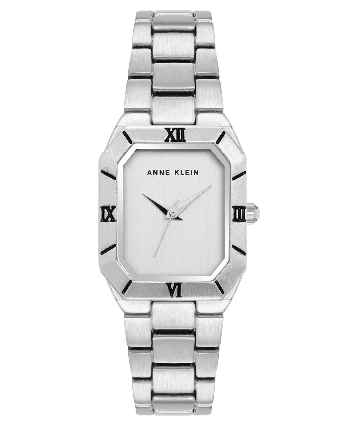 Anne Klein Womens Quartz Roman Numeral Bezel Silver-Tone Alloy Metal Watch Product Image