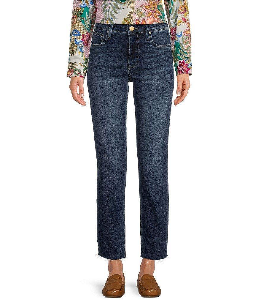 Kut From The Kloth Rachael High Rise Straight Leg Raw Hem Mom Jean Product Image