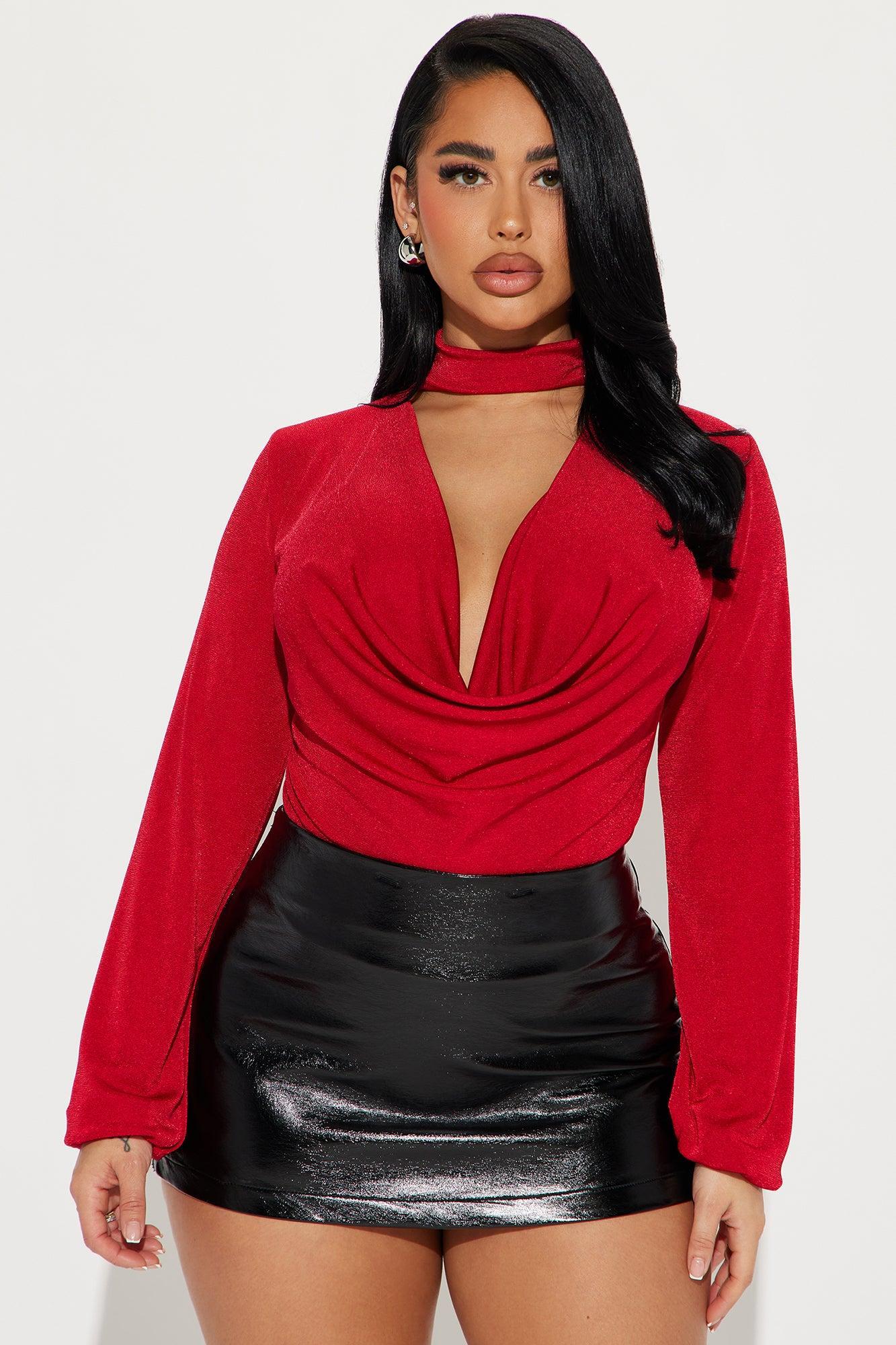 So Irresistible Bodysuit - Red Product Image