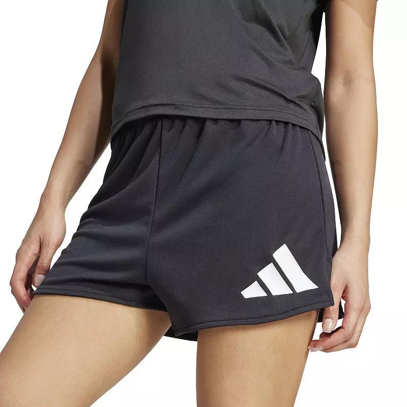 Womens adidas Train Essentials Big Logo Performance Training Shorts Product Image