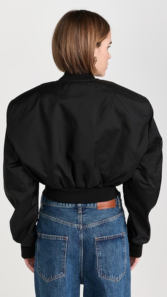 WARDROBE.NYC Tailored Crop Bomber | Shopbop Product Image