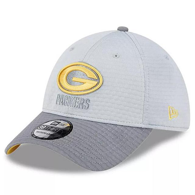 Mens New Era Gray Green Bay Packers 2024 NFL Training Camp 39THIRTY Flex Hat Product Image