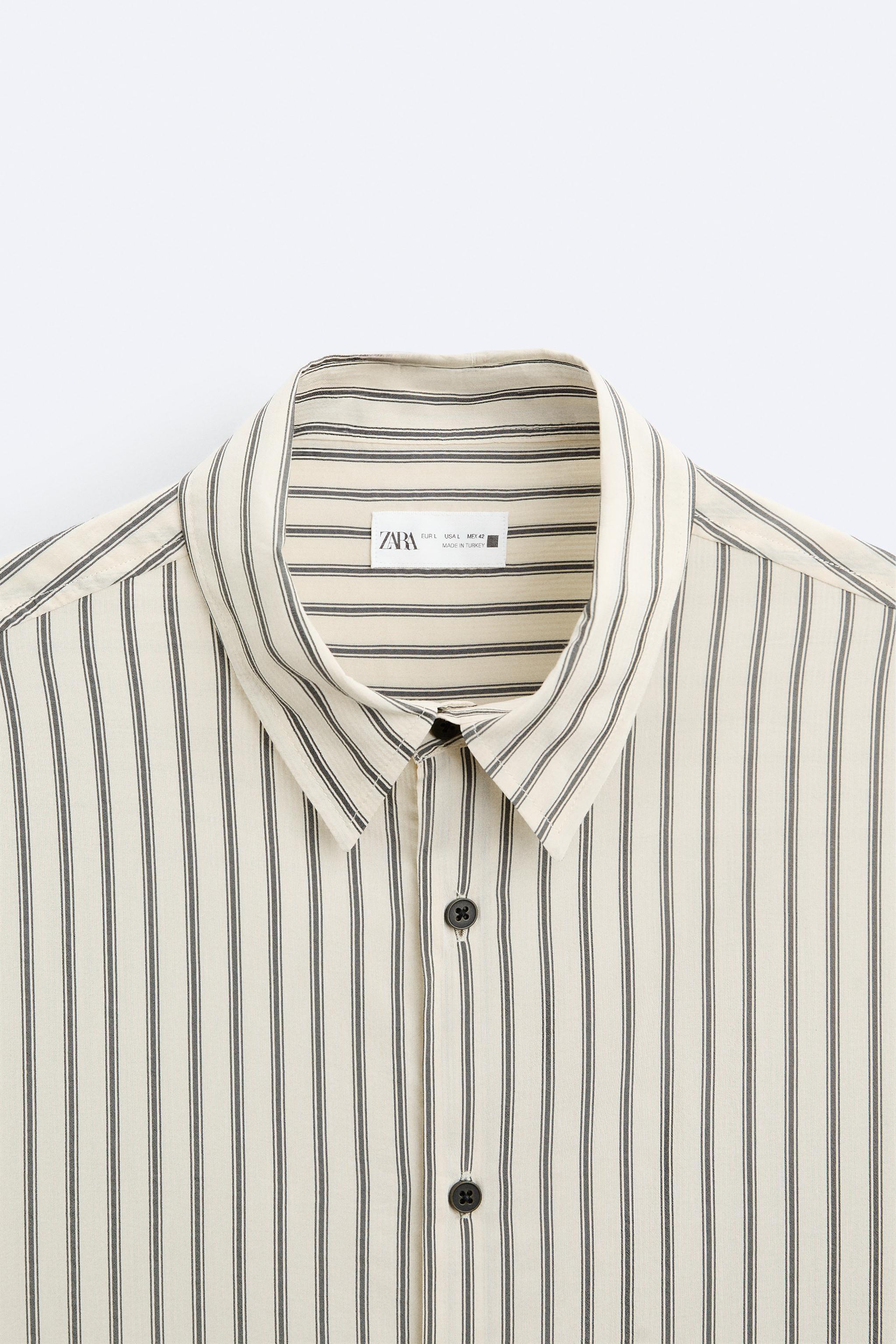 TEXTURED STRIPED SHIRT Product Image