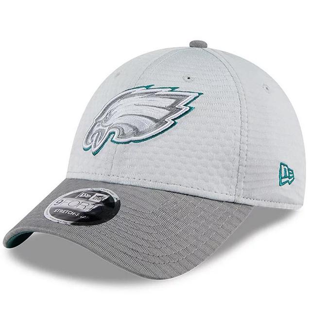 Mens New Era Gray Philadelphia Eagles 2024 NFL Training Camp 9FORTY Adjustable Hat Product Image