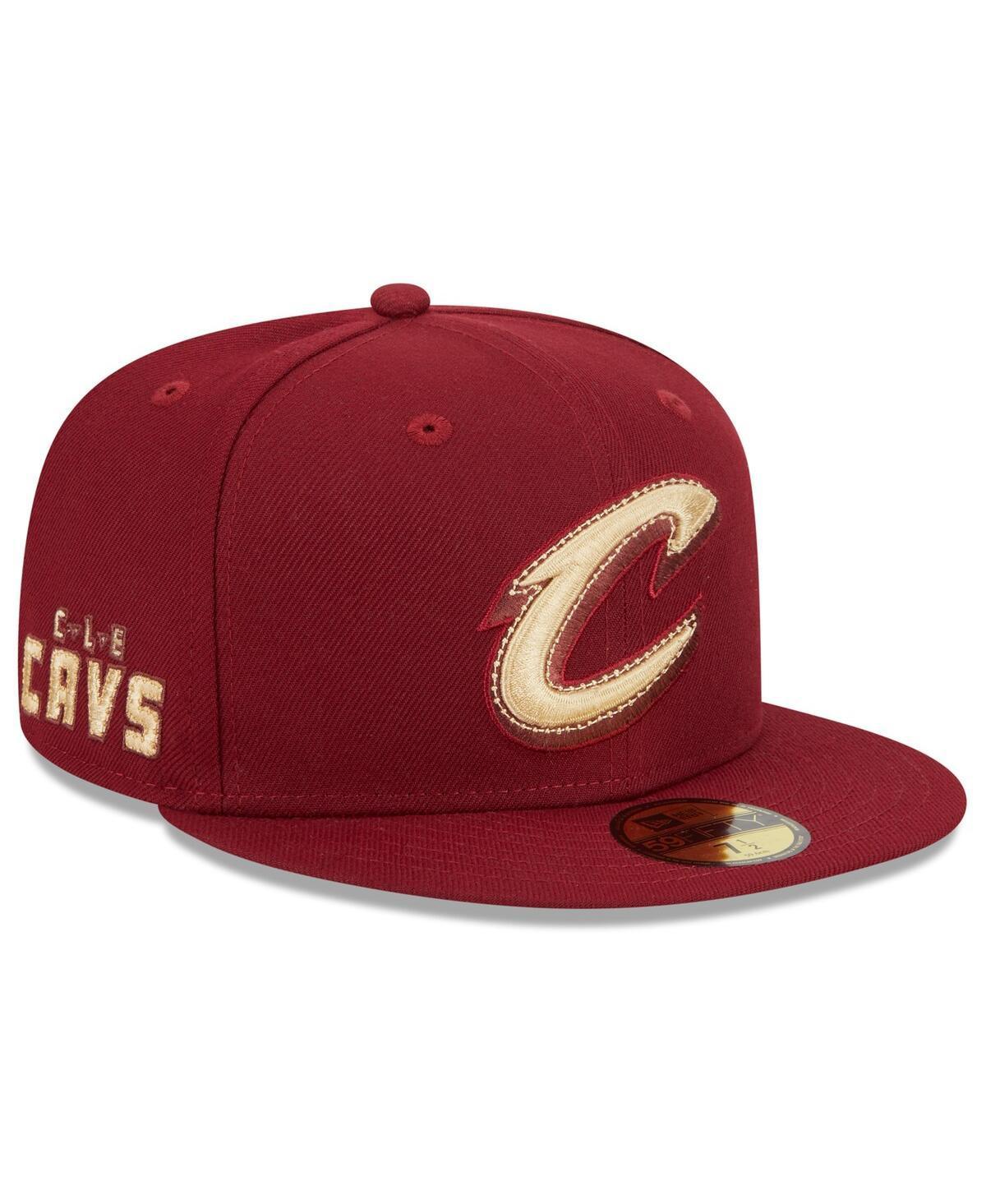 Mens New Era Wine Cleveland Cavaliers 2023/24 City Edition Alternate 59FIFTY Fitted Hat Product Image