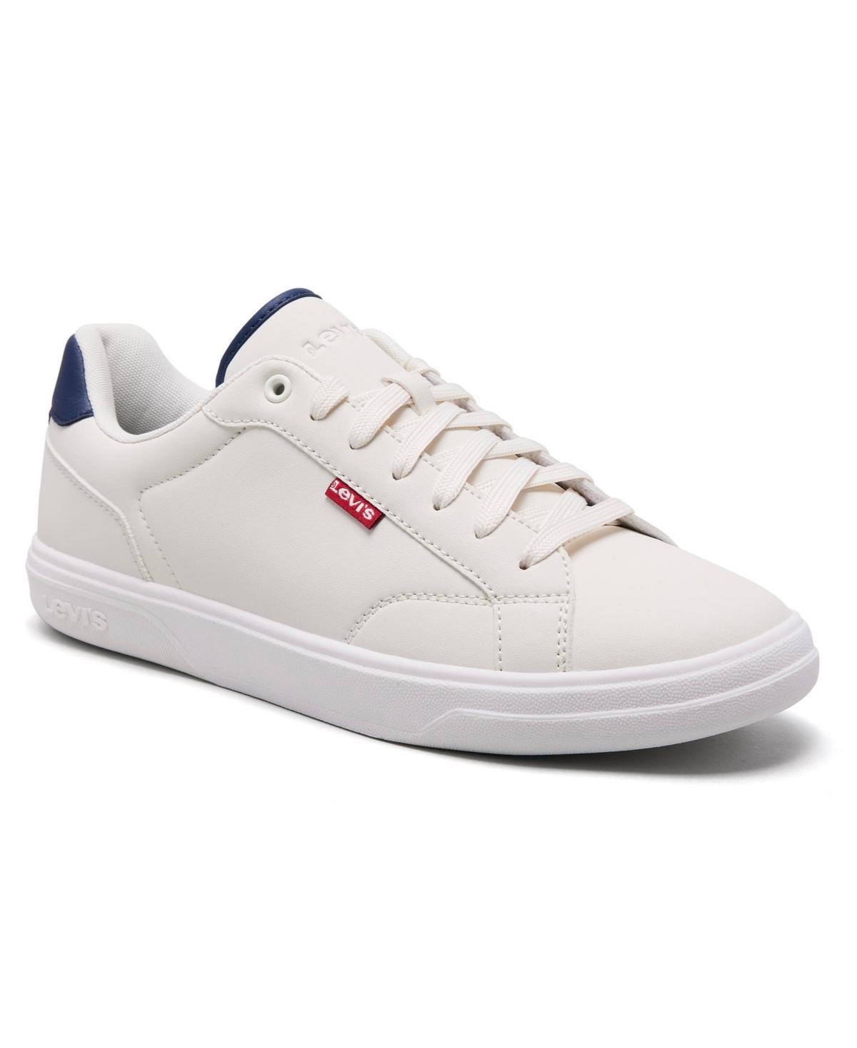 Levis Mens Carter Casual Lace Up Sneakers - White Product Image