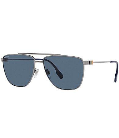 BURBERRY Men's Sunglasses, Blaine In Silver-tone 1 Product Image