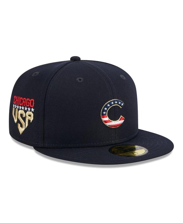 Mens New Era Navy Chicago Cubs 2023 Fourth of July 59FIFTY Fitted Hat Product Image