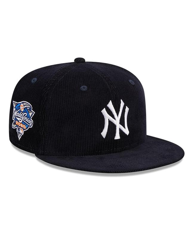 Mens New Era Navy New York Yankees Throwback Corduroy 59FIFTY Fitted Hat Product Image