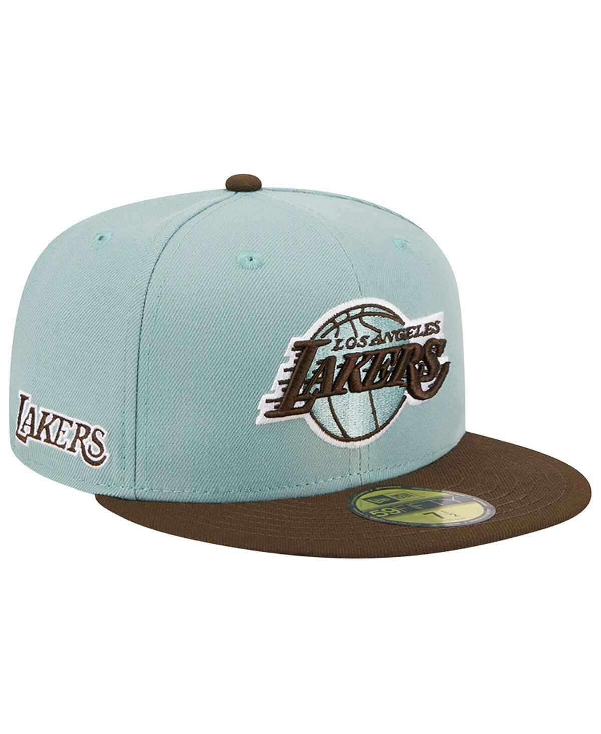 Mens New Era Blue/Brown Los Angeles Lakers Two-Tone 59FIFTY Fitted Hat Product Image